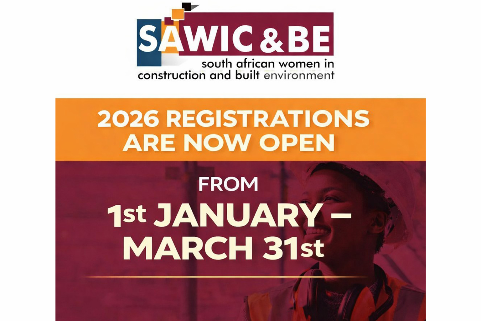SAWIC & BE Registration Poster